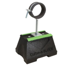 CBMPH Series | Support with Raised SPH Cush-A-Ring Clamp for Copper Tube or Steel Tube or Pipe
